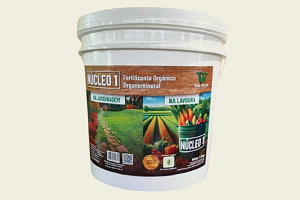 Fertilizante Orgânico Organomineral Biodinâmico Núcleo 1 Vila Verde balde com 7,5 kg