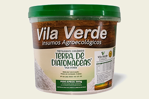 Fertilizante Orgânico Terra de Diatomáceas Vila Verde 500g Linha Premium