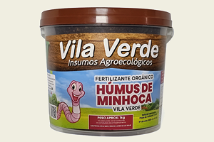 Fertilizante Orgânico Húmus de minhoca Vila Verde 1kg Linha Premium